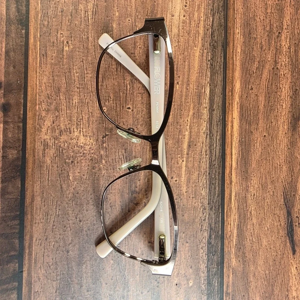 FLOWER‎ Women's Sunglasses Brown 52-16-135 Metal Frame Stylish FRAMES ONLY